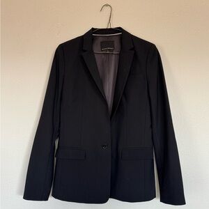 Banana Republic Woman’s Black Single-Button Blazer - Classic Tailored Fit